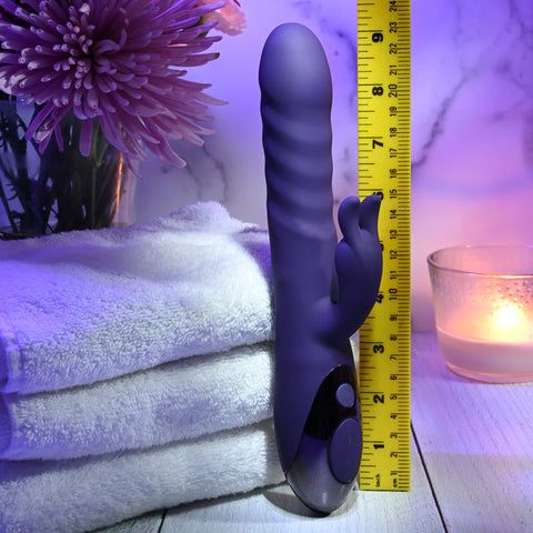 Evolved Rascal Rabbit 22.9 cm USB Rechargeable Rabbit Vibrator VIBRATORS-RABBIT