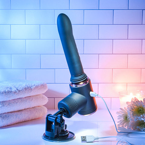 Evolved TOO HOT TO HANDLE Thrusting Vibe 7 Speed USB Rechargeable DONGS Thrusting