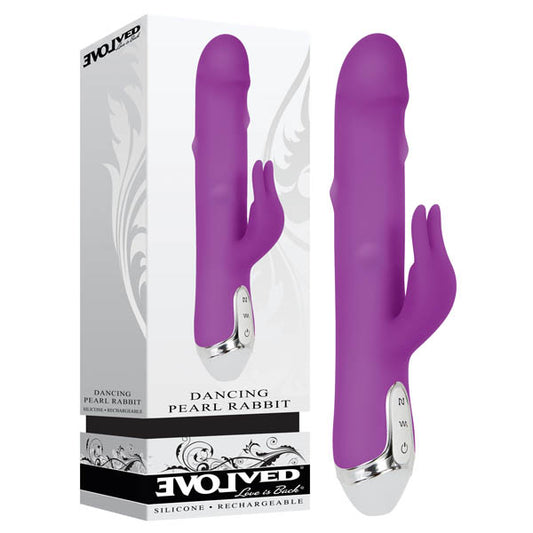 Dancing Pearl Rabbit -  23.5 cm (9.25'') USB Rechargeable Rabbit Pearl Vibrator