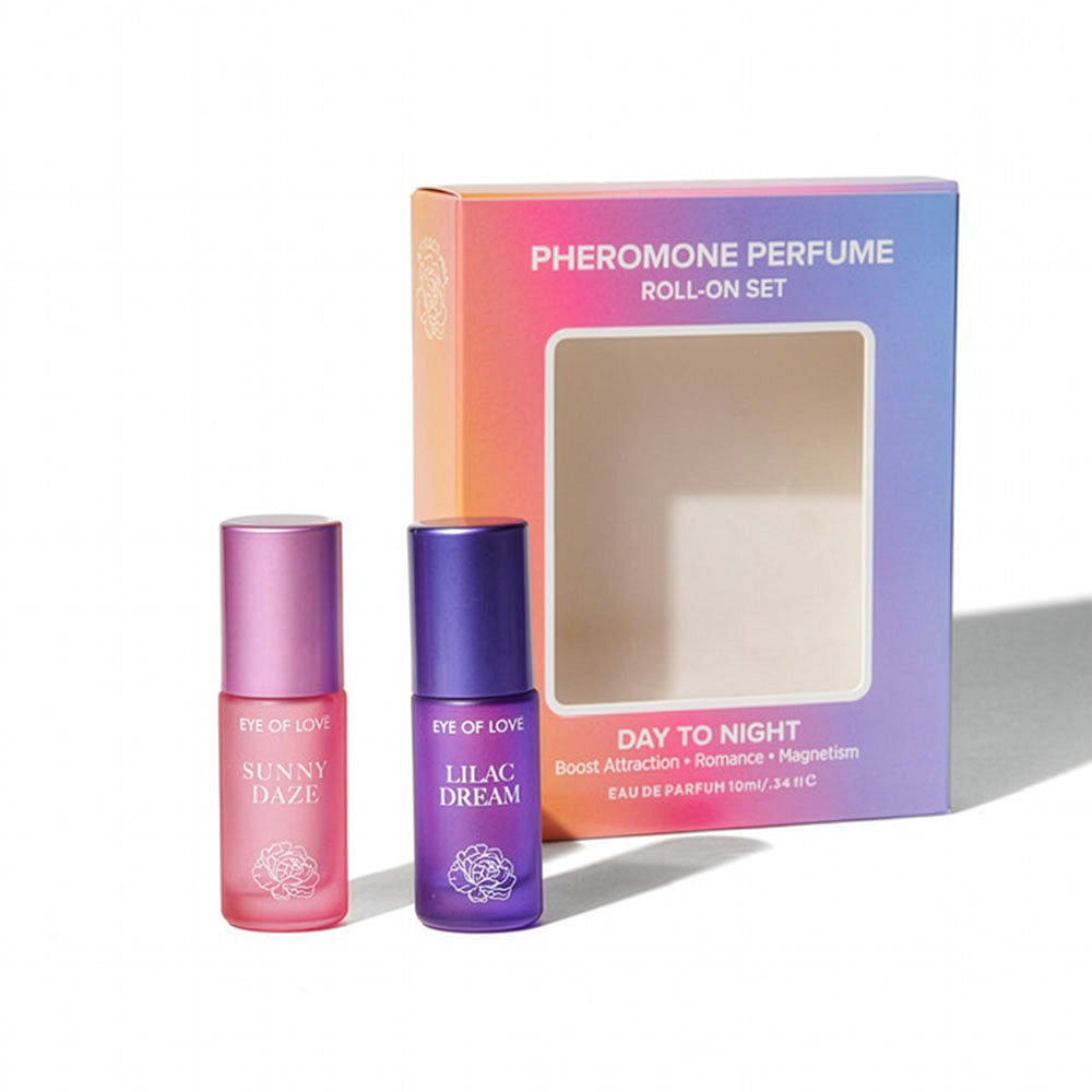 Eye of Love Love in Bloom Sunny Daze and Lilac Dream 10ml Pheromone Perfume Roll-On Set Secondary image
