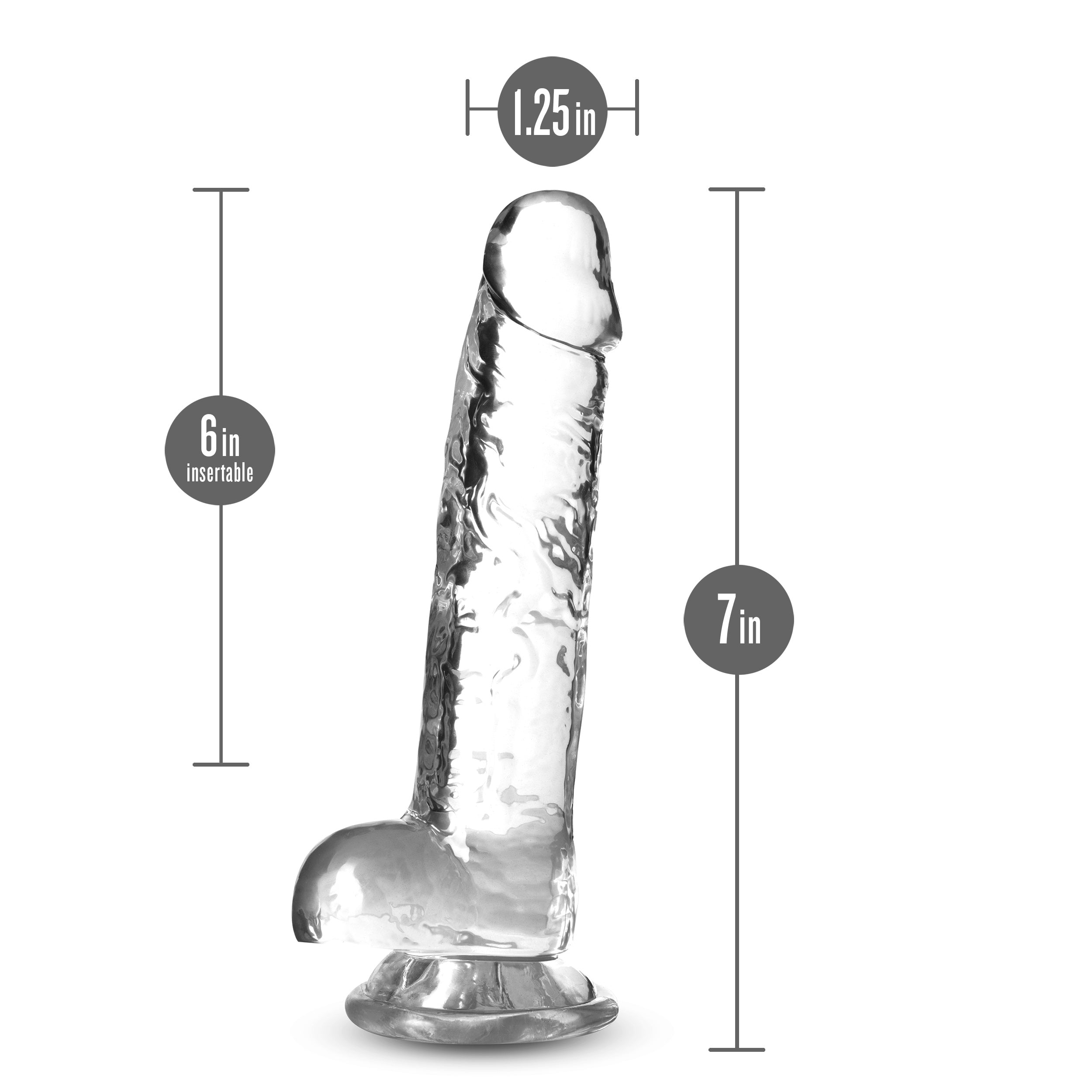 Naturally Yours 7 Inch Crystaline Dildo Diamond > Dildos > Realistic Dildos