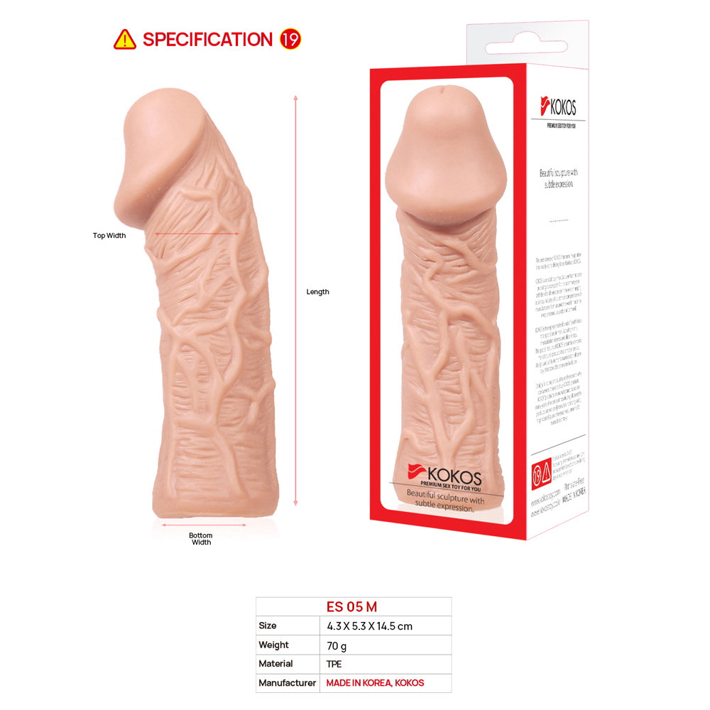 Kokos Extreme - Medium Size Penis Extension Sleeve > Sex Toys For Men > Penis Sleeves
