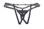 Sportsheets Aurora High Waisted Strap-On Harness (Black) Adjustable Up to 60 Inch Hips - Strap-On Harness > Dildos > Strap On Harnesses