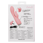 Uncorked Zinfandel 6 Inch Pink Dual Massager | Textured Teaser > Vibrators > Ladies > Rabbit