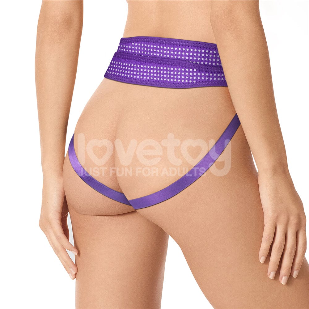 Easy Strap On Harness Polka Dot Purple > Dildos > Strap On Harnesses