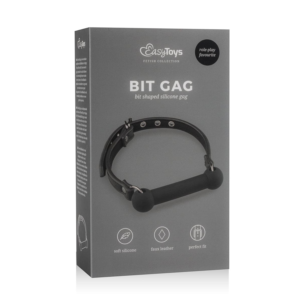 EasyToys Silicone Bit Gag – Durable Flexible Material BDSM Accessory > Bondage Gear > Gags and Bits Main image