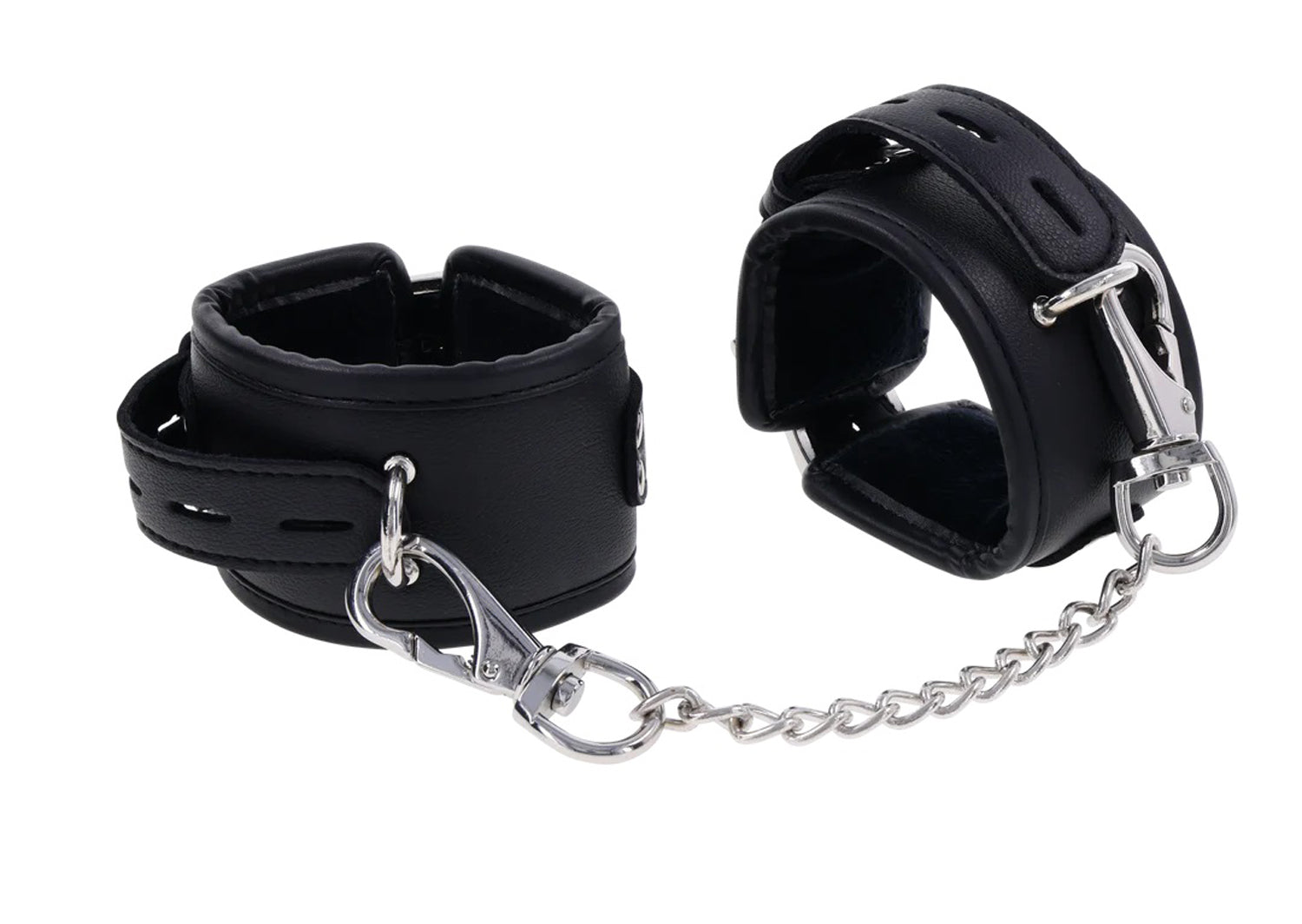 Edge Handcuffs Restraints Padded Comfort Control Cuffs Black > Bondage Gear > Handcuffs
