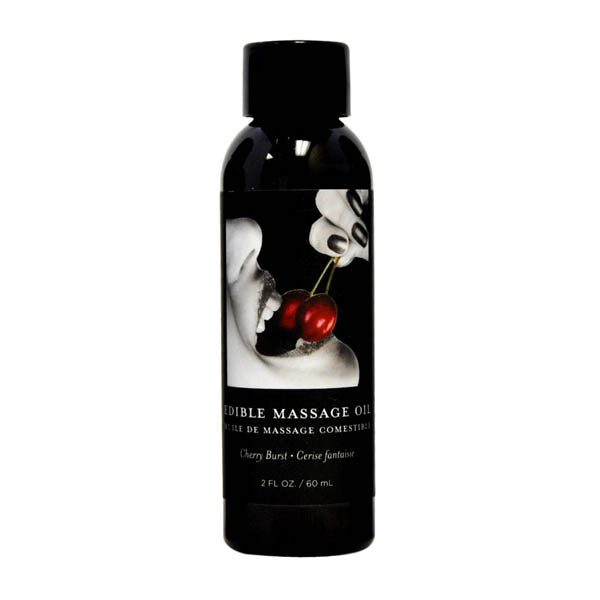 Edible Massage Oil Cherry Burst Flavored 59ml Bottle > Essentials > Massage Oil Main image