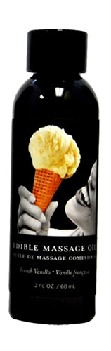 Edible Massage Oil French Vanilla Flavor 59ml Bottle Spa Quality Secondary image