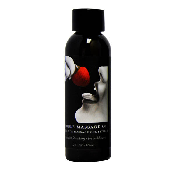 Edible Massage Oil Succulent Strawberry Flavored 59ml Bottle > Essentials > Massage Oil Main image