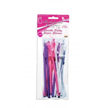Dicky Straws 12 Inch Super Flex Tip Straws – Pack of 10 Drinking Straws Secondary image