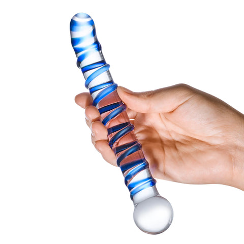 Mr Swirly 6.5 Inch Glass G-Spot Dildo for Intimate Pleasure > Glass > Dildos