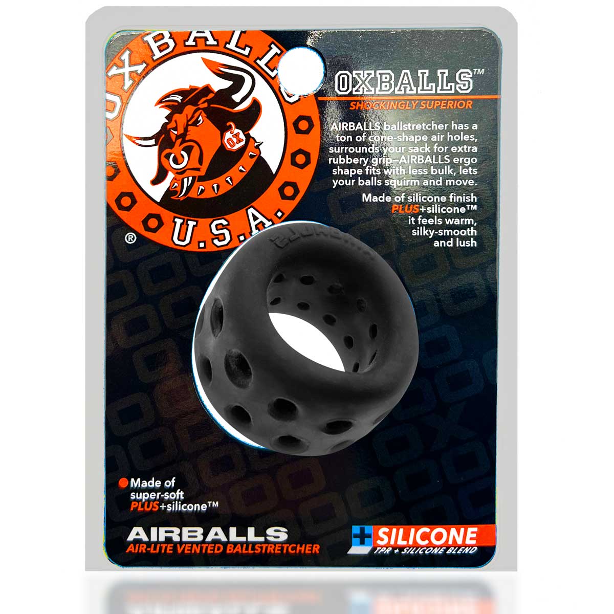 Oxballs Airballs AirLite – Lightweight Ball Stretcher > Sex Toys For Men > Ball Stretchers