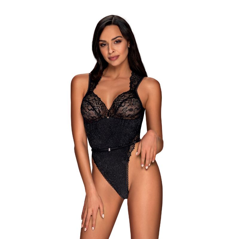 Elisetta Teddy in Classic Black > Clothes > Teddies Main image