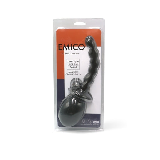 Emico XL Anal Cleanser Premium Silicone Black 8.75 fl oz 260ml Oversized Easy Squeeze Bulb > Essentials > Douches Main image