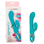 Enchanted Lover Vibrating Massager with Rotating Beads and Clitoral Stimulator in Teal Silicone > Vibrators > Ladies > Rabbit
