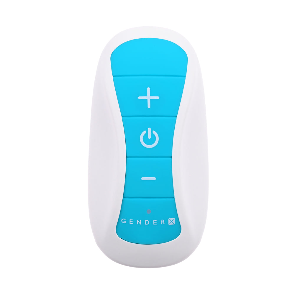 Gender X Wear Me Out – 3 Position Vibrating Toy with Double Motor Blue > Sex Toys > Couples Toys
