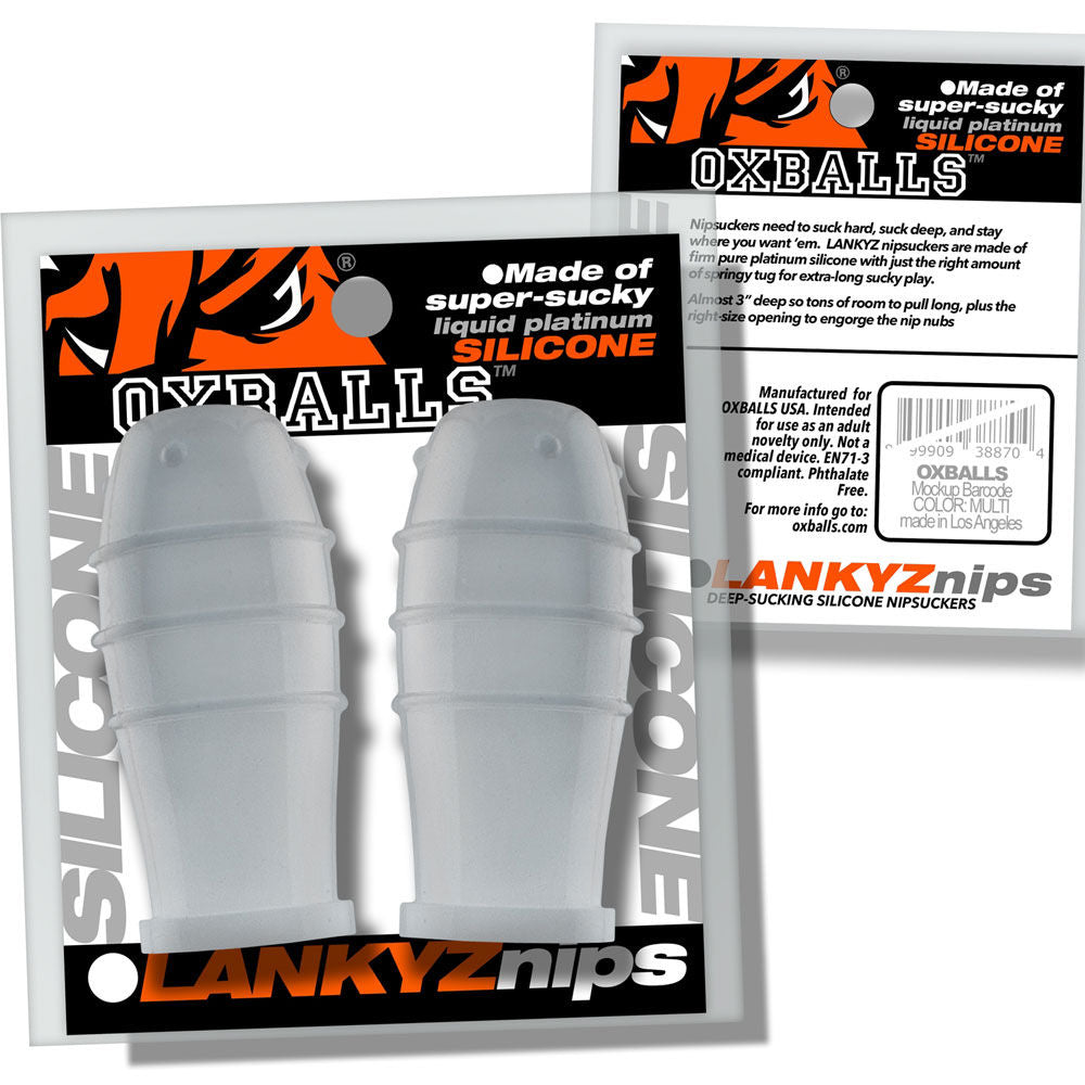 Lankyz Silicone Nipsuckers (Clear) – Silicone Nipple Sucking Toy Secondary image