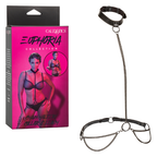 Euphoria Collection Chain Halter Collar and Leash with Velvet Lining and Adjustable Buckle in Black > Clothes > Womens Harnesses
