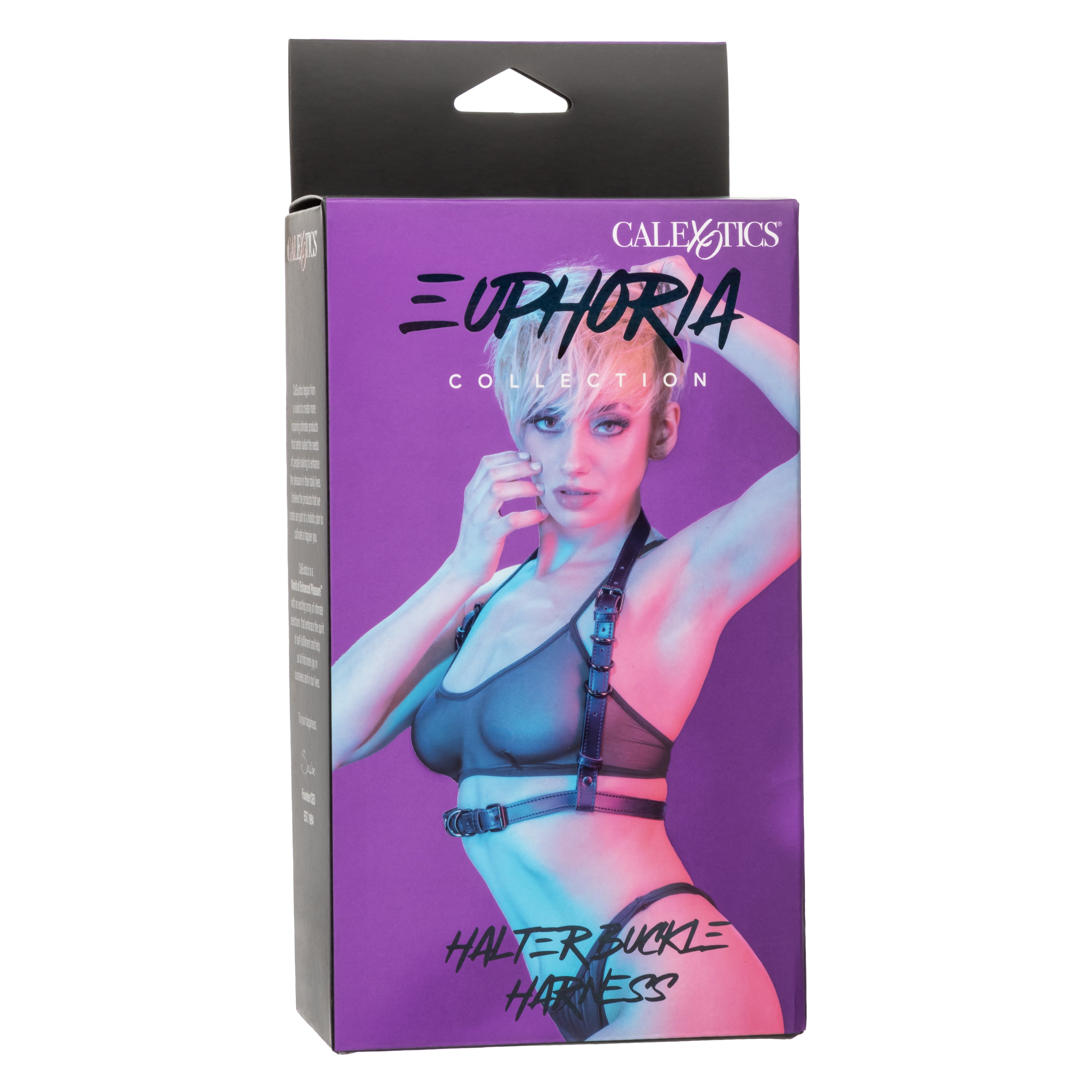 Euphoria Collection Halter Buckle Harness Vegan Leather with Velvet Interior Secondary image
