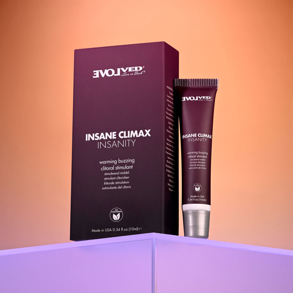 Evolved Insane Climax Insanity Warming Clitoral Stimulation Gel 10ml Enhancers Female