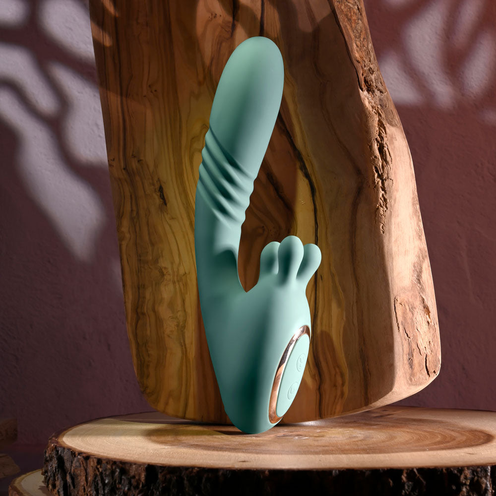 Evolved Thrust Into Ecstasy 21 cm Vibrator > Dildos > Thrusting Dildos