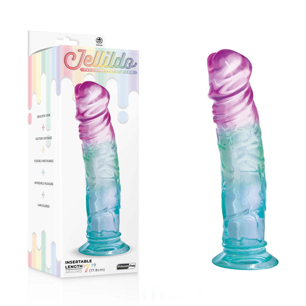 Jellido Clear – Realistic 18 cm Dildo with Strong Suction Cup Base Coloured > Dildos > Realistic Dildos
