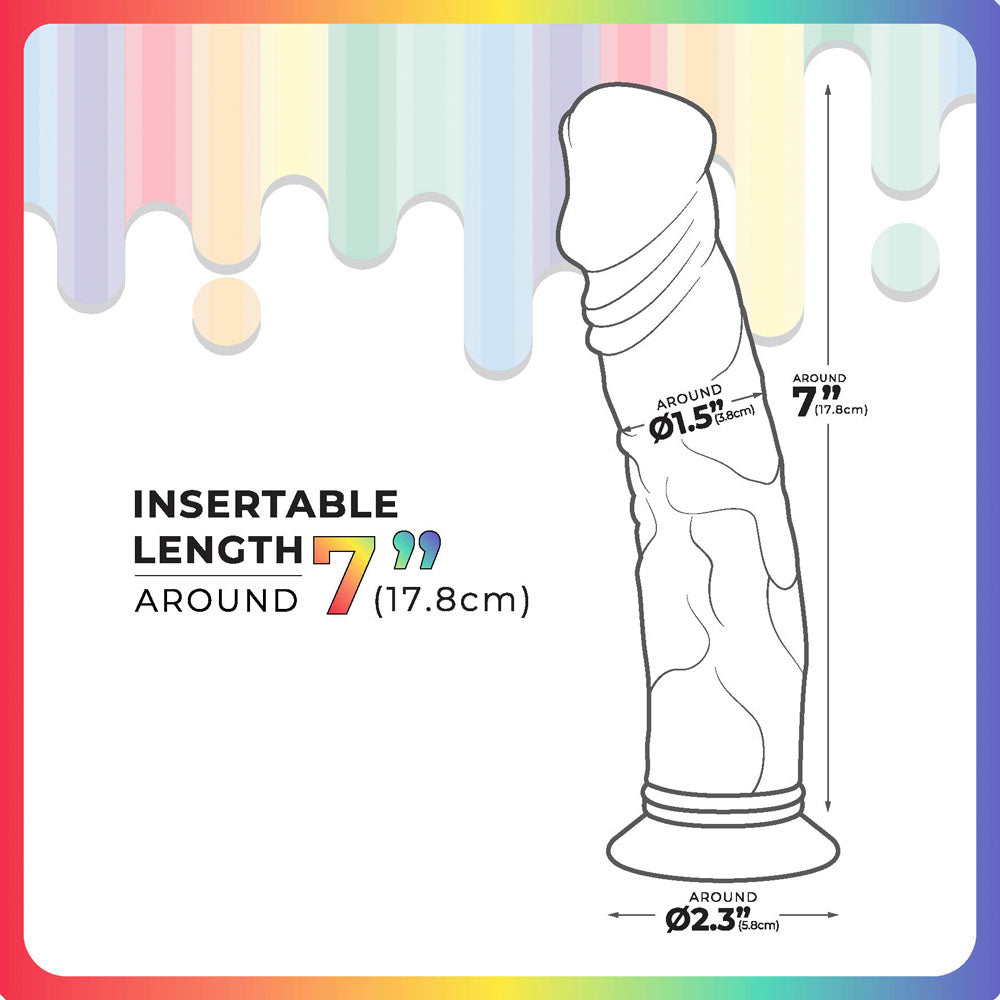 Jellido Clear – Realistic 18 cm Dildo with Strong Suction Cup Base DONGS