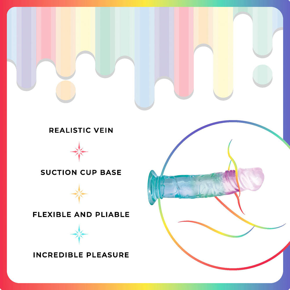 Jellido Clear – Realistic 18 cm Dildo with Strong Suction Cup Base > Dildos > Realistic Dildos