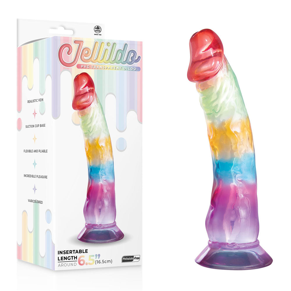 Jellido 16.5cm Dildo – Clear Dildo Coloured > Dildos > Realistic Dildos Main image