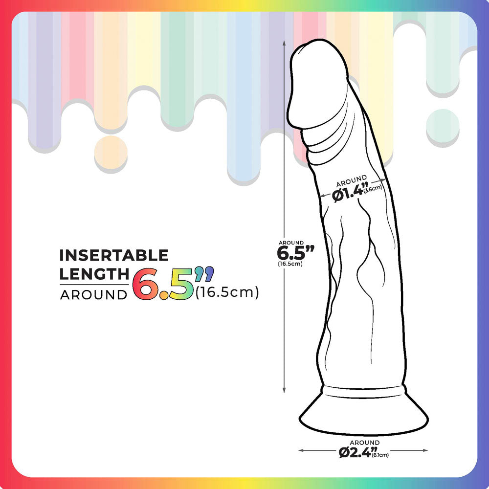 Jellido 16.5cm Dildo – Clear Dildo > Dildos > Realistic Dildos