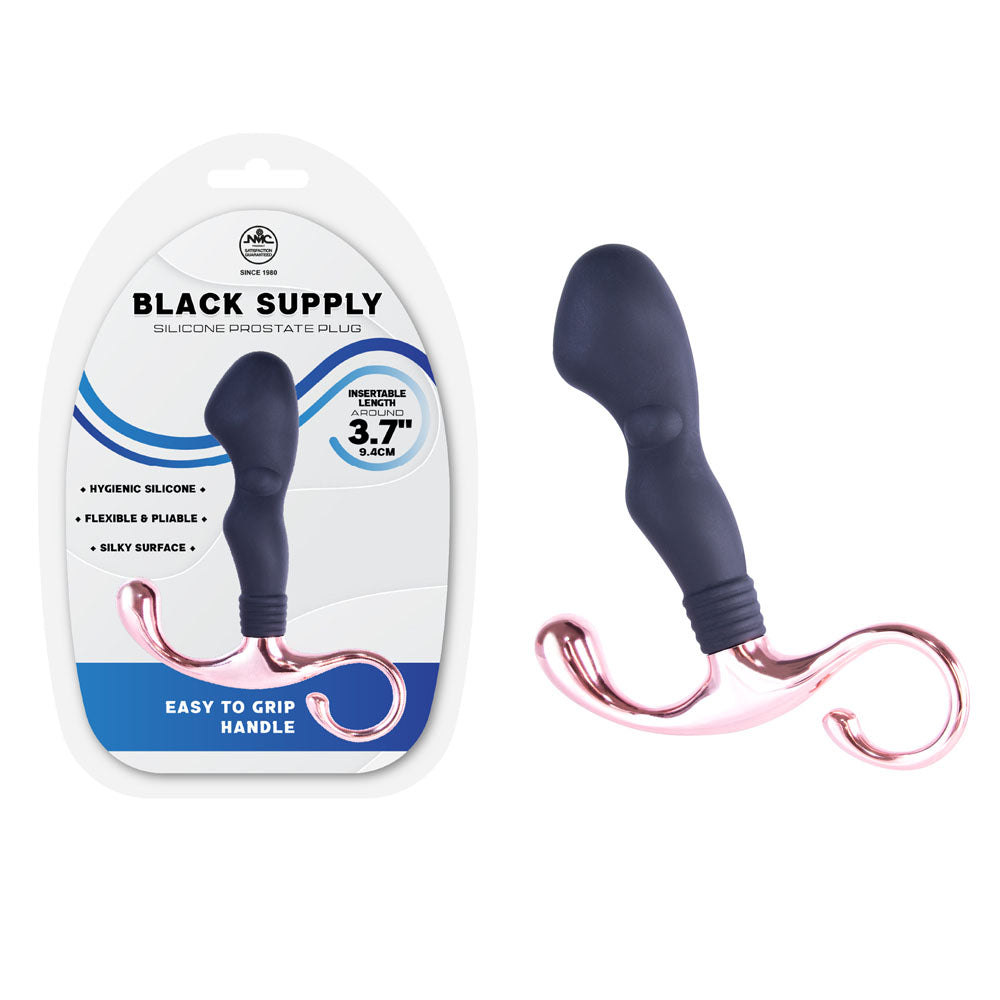 Supply Silicone Prostate Plug (Black) – 9.4 cm Prostate Plug Black > Anal Range > Prostate Plugs