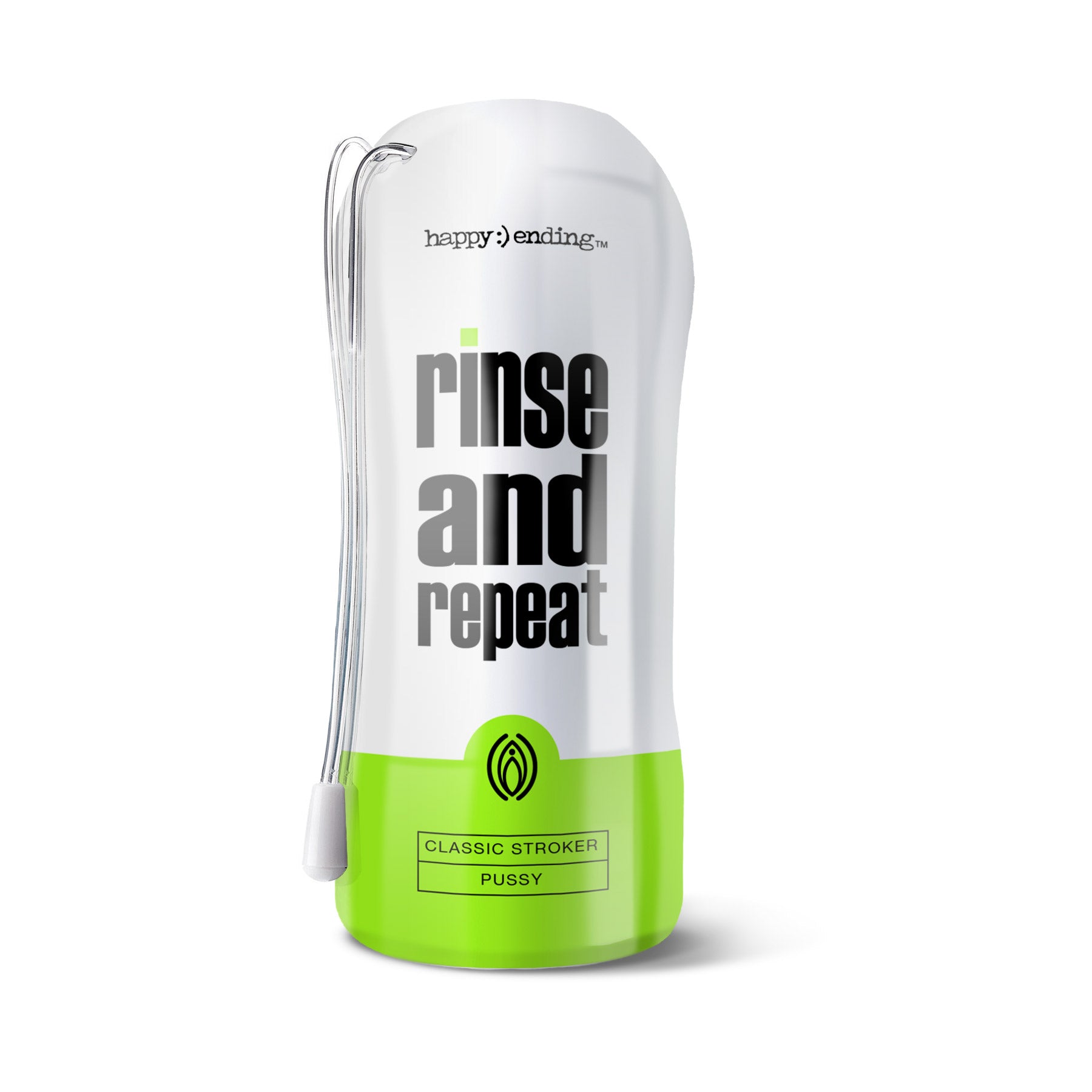 Happy Ending Rinse and Repeat Classic Stroker Pussy Soft TPE Shower Masturbator with Storage Case > Sex Toys For Men > Masturbators > Manual