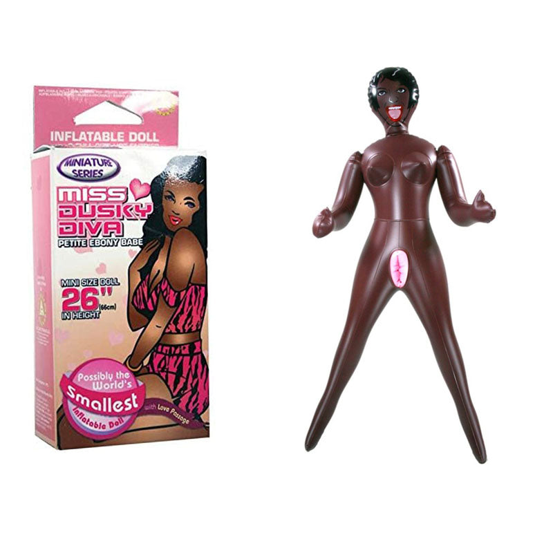 Miss Dusky Diva Mini Inflatable Love Doll – 66 cm Inflatable Doll Brown > Sex Toys > Sex Dolls > Inflatable Main image