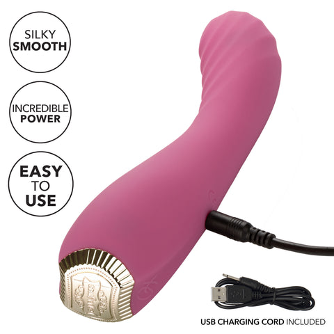 Uncorked Pinot Pink Silicone Massager with 10 Speeds and Rechargeable > Vibrators > Standard Vibrators
