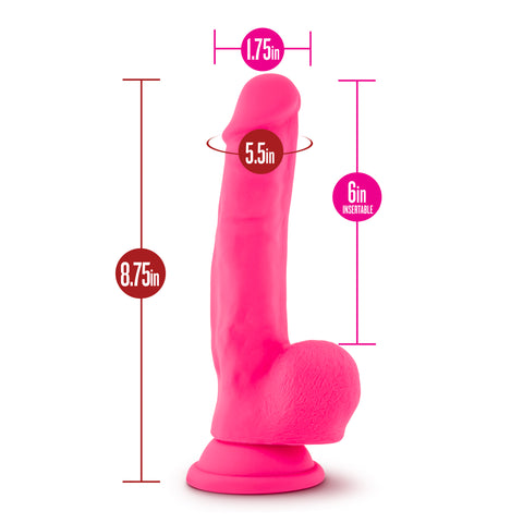 Ruse Shimmy Hot Pink Dong 6 Inch Insertable Pleasure Toy > Dildos > Realistic Dildos