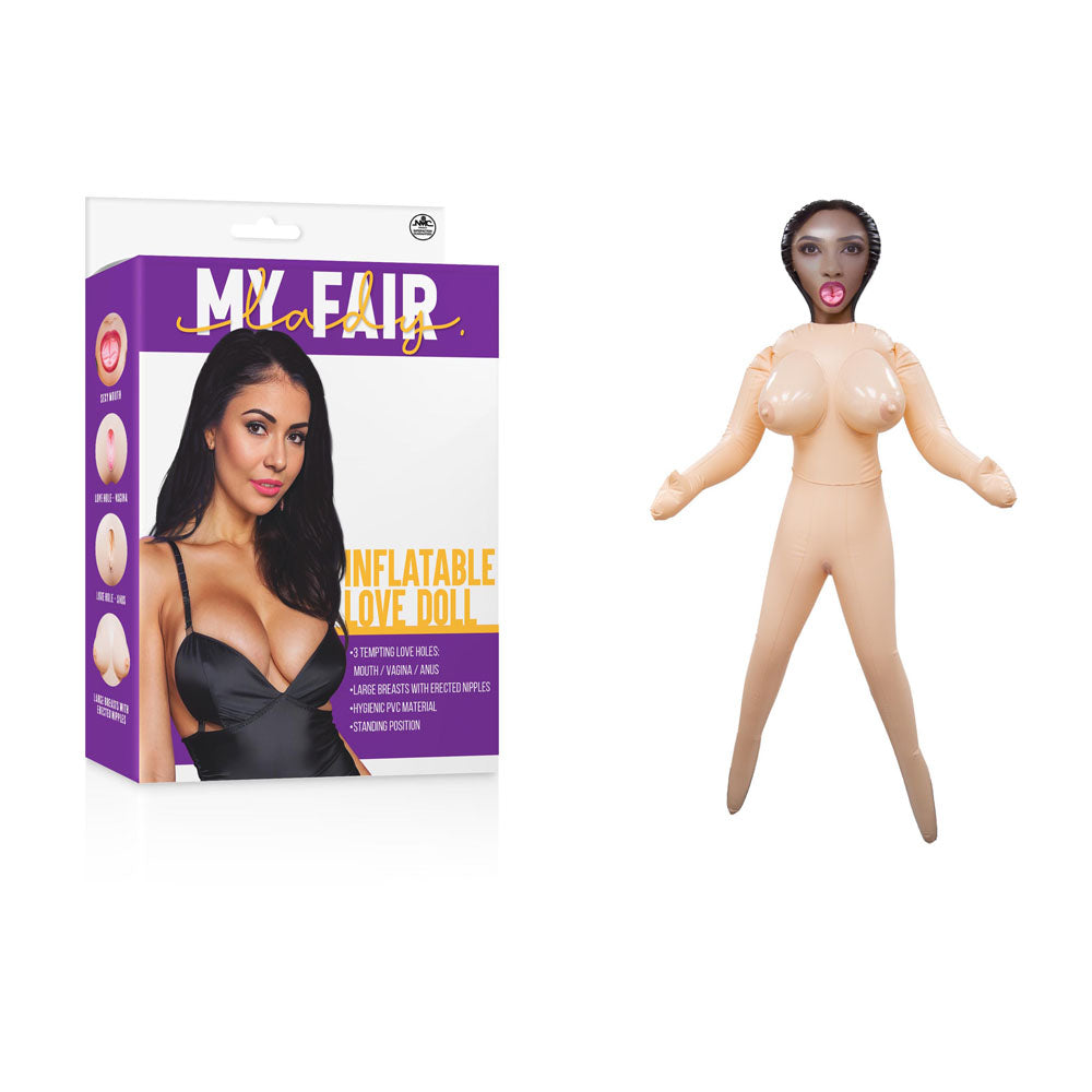 Inflatable Love Doll Standing (PVC) – Three Openings Realistic Love Doll > Sex Toys > Sex Dolls > Novelty Inflatables