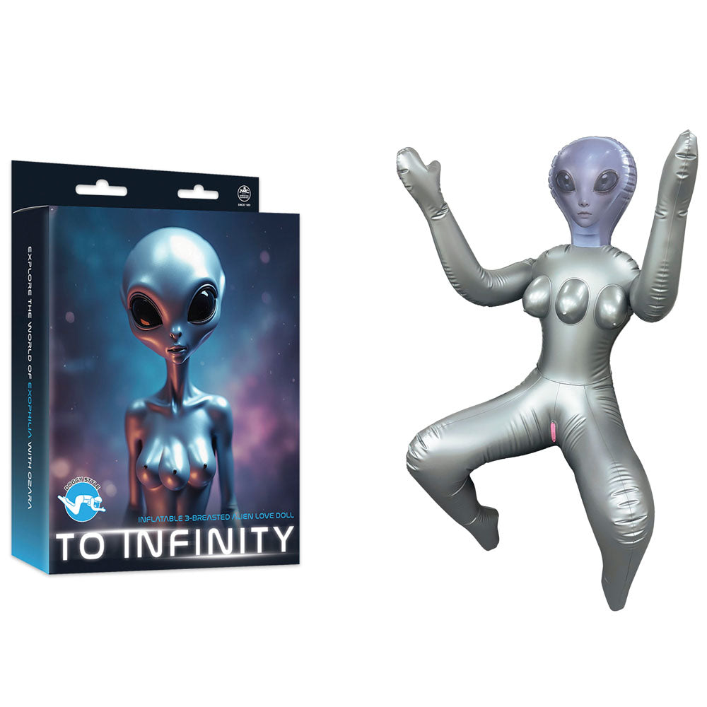 To Infinity Silver Inflatable Squatting Alien Love Doll – Inflatable Love Doll Dolls - Inflatable