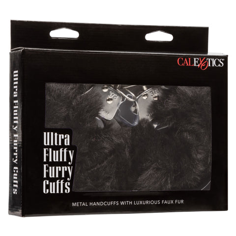 Ultra Fluffy Black Furry Bondage Cuffs For Couples Play > Bondage Gear > Handcuffs