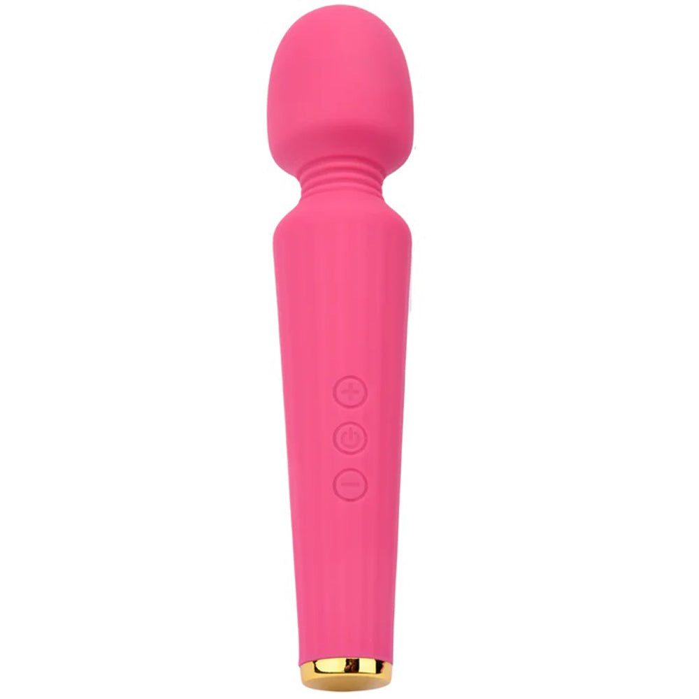 Intimately GG The GG Wand Pink Silicone Cordless Vibrator with Gold Accents > Sex Toys > Massage Wands