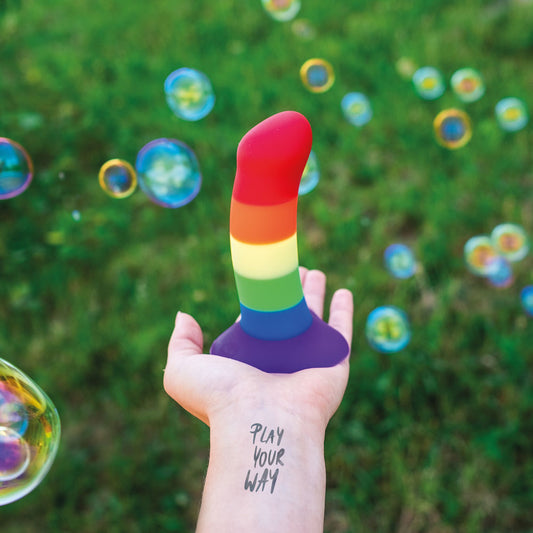 Fun Factory AMOR rainbow - Rainbow 14.6 cm Dildo DONGS-PREMIUM