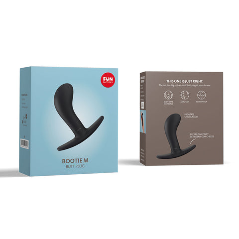 Fun Factory Bootie M Medium Butt Plug 9.3 cm for Comfort and Stimulation Butt Plugs