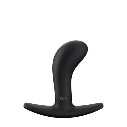 Fun Factory Bootie S Small Butt Plug 7.6 cm Soft Silicone for Beginners and Explorers Black Butt Plugs