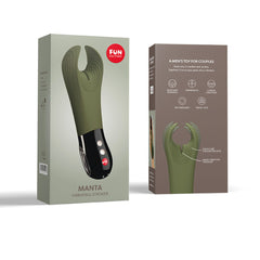 Fun Factory MANTA Moss 18 cm USB Rechargeable Couples Vibrator VIBRATORS-PREMIUM