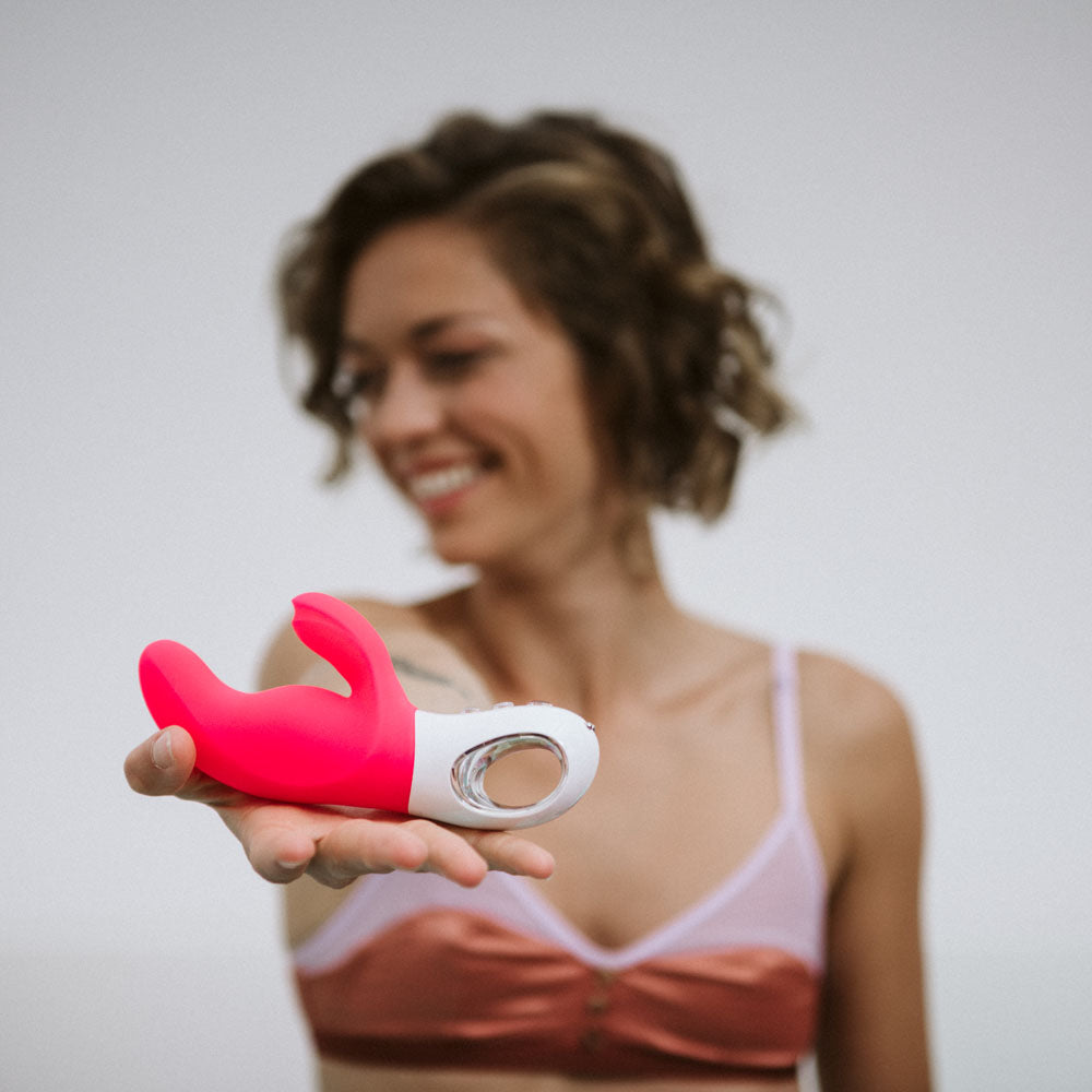 Fun Factory Miss Bi 17 cm USB Rechargeable Rabbit Vibrator in Pink VIBRATORS-PREMIUM