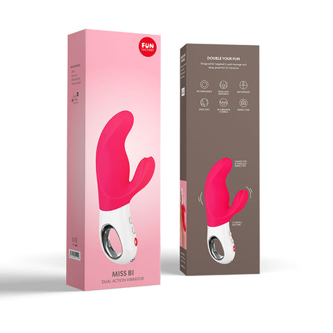 Fun Factory Miss Bi 17 cm USB Rechargeable Rabbit Vibrator in Pink VIBRATORS-PREMIUM