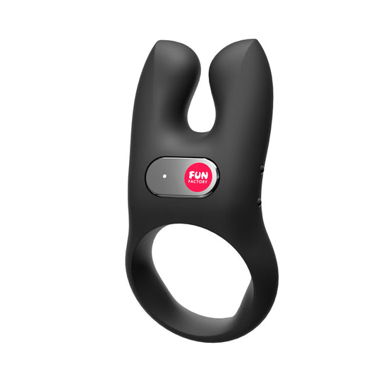 Fun Factory NOS - USB Rechargeable Vibrating Cock Ring Black COCK RINGS-PREMIUM
