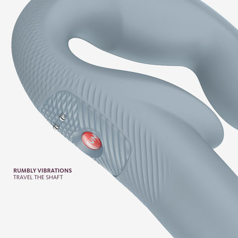 Fun Factory Share Vibe Pro Cool Grey USB Rechargeable Strapless Strap On > Realistic Dildos and Vibes > Strapless Strap Ons
