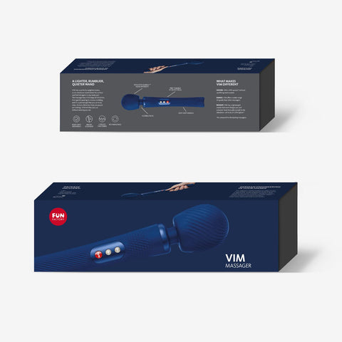 Fun Factory VIM Midnight 31.3 cm USB Rechargeable Massager Wand Electric Massager