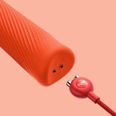 Fun Factory VIM Sunrise Orange 31.3 cm USB Rechargeable Wand Massager VIBRATORS-PREMIUM